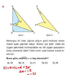 orijinal tyt ayt geometri soru bankası üçgende açı çözümleri test 6